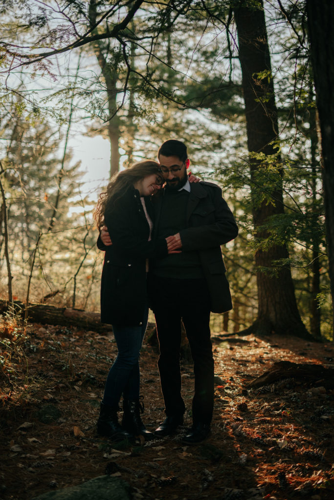 Purgatory Chasm Engagement Session at Golden Hour