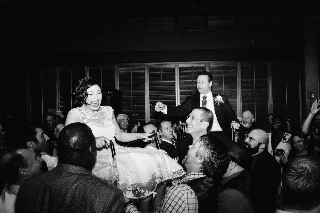 Bride and Groom Hora at Osteria Posto Waltham, Boston Wedding Photographer
