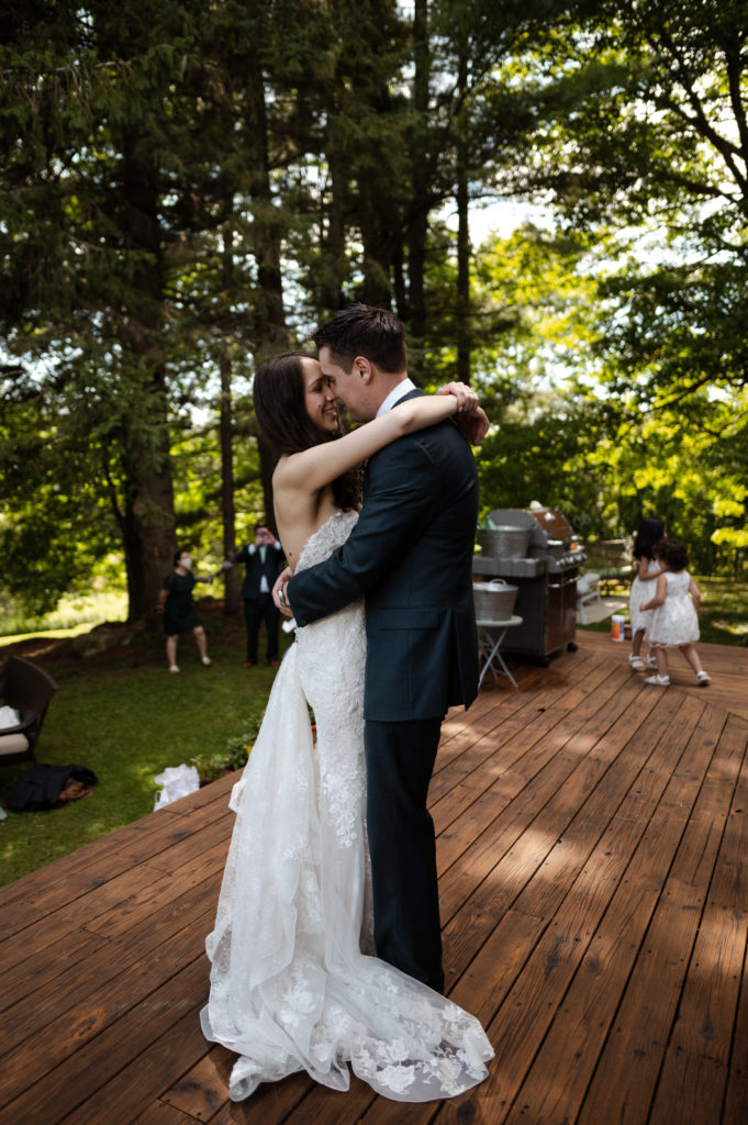 Bride and groom first dance | Berkshires Microwedding Upstate New York