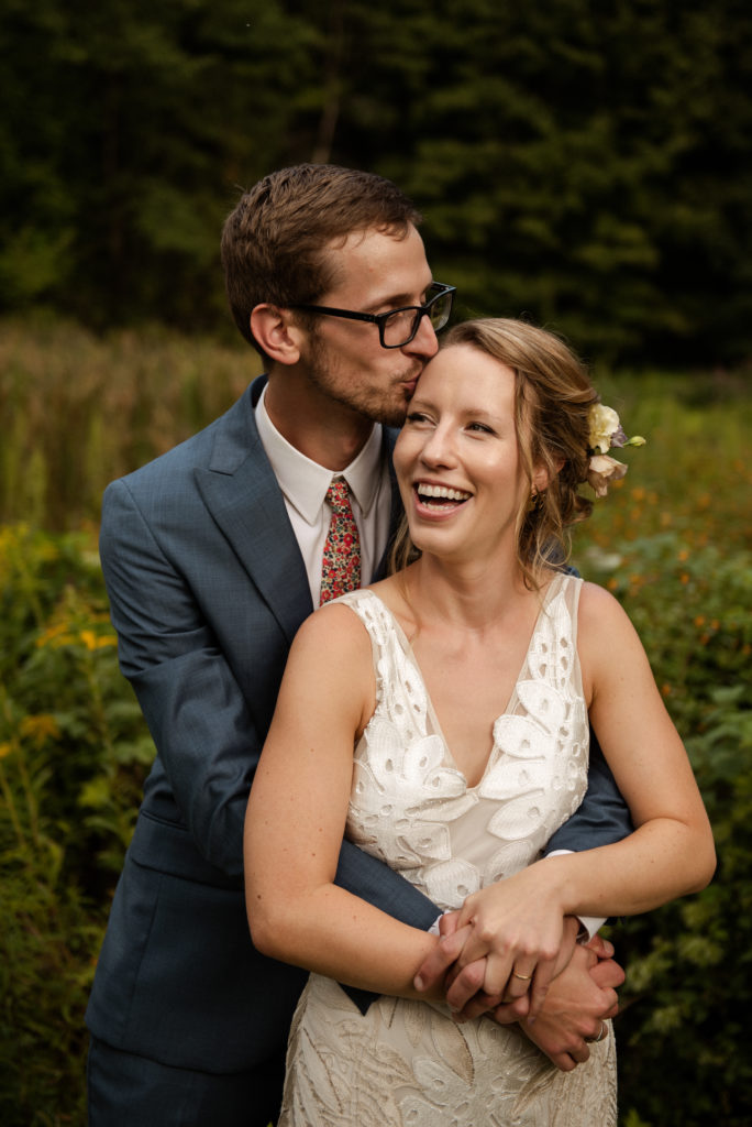 Bride and groom portraits during Berkshires Microwedding in Massachusetts