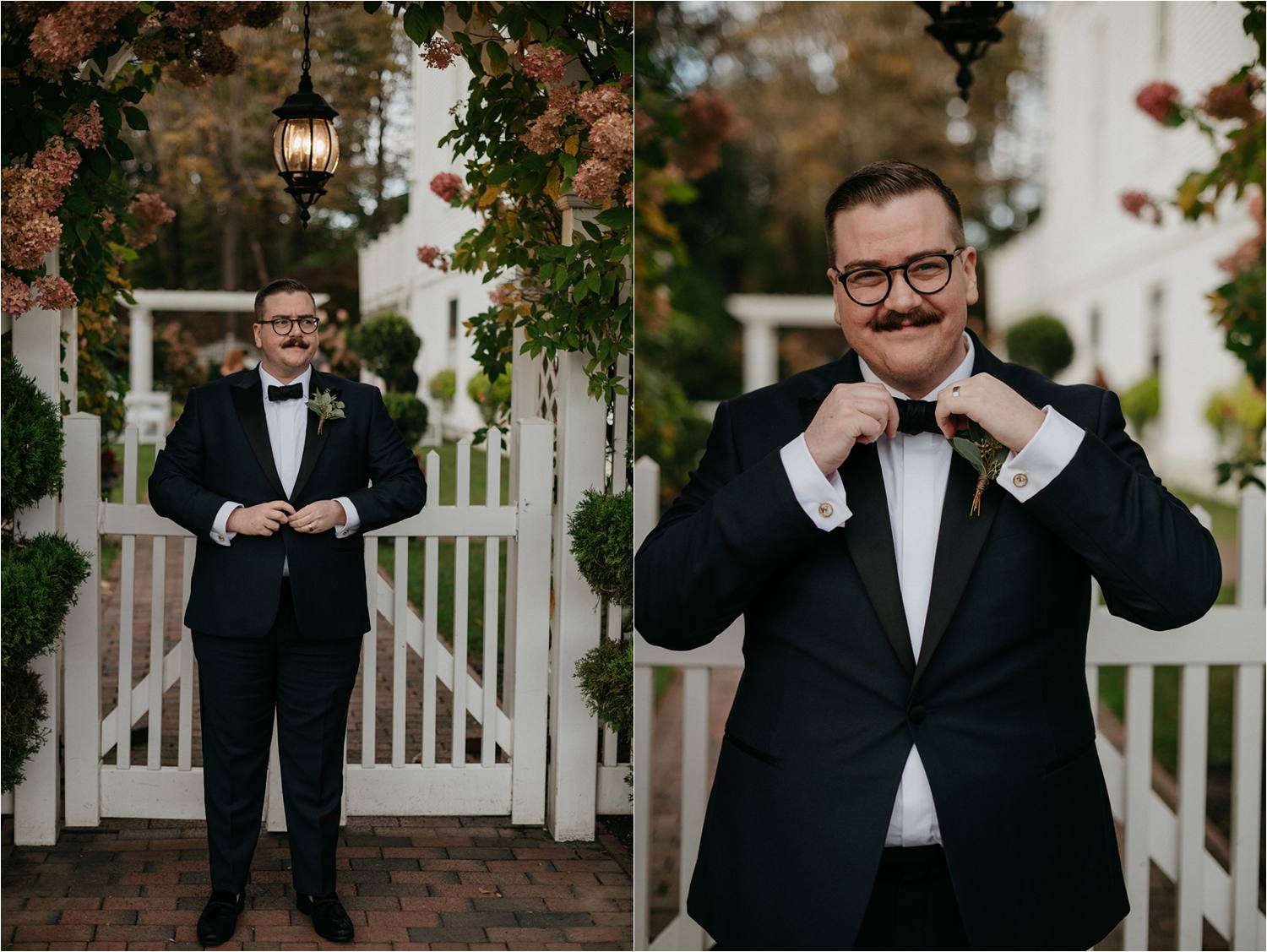 Groom portraits at The Commons at 1854